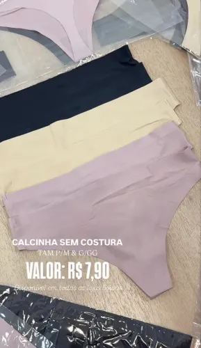 CALCINHA SEM COSTURA