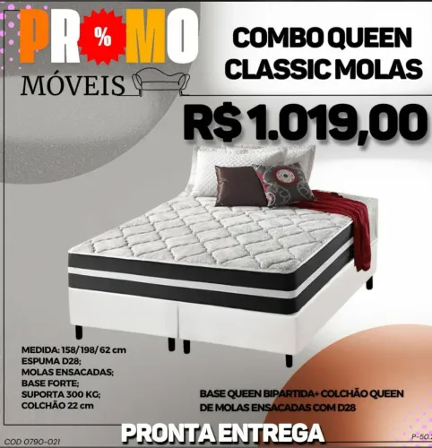 Combo Queen Classic Molas, um conjunto ideal para um sono reparador.