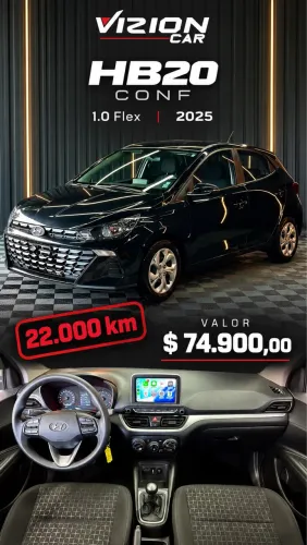 Hyundai HB20 Comfort Plus 1.0 Flex 12V Mec. 2025