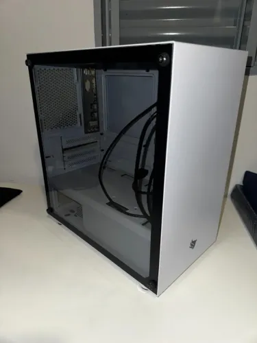 Gabinete Gamer Pichau HX300 White Lateral Vidro, PG-HX3-W01