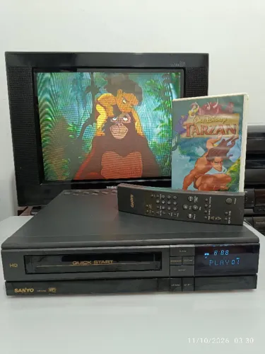 Vídeo Cassete Sanyo VHR-5200 (Exelente! SEM CONTROLE)