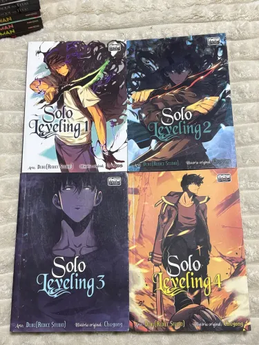 Solo leveling mangá colorido 1 ao 4