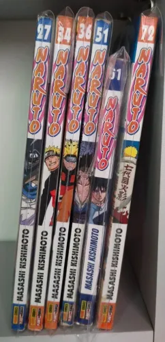 Naruto mangás clássicos volumes 27, 34, 36, 51, 61 e 72 