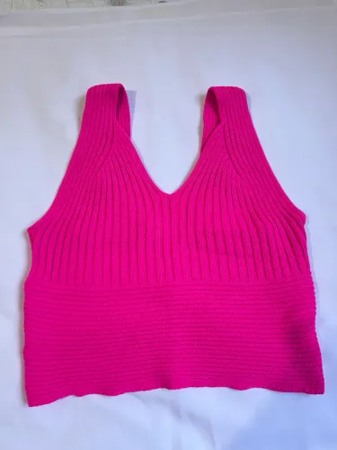 Blusa pink tricô