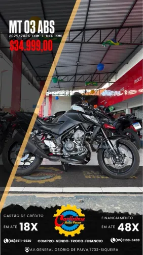 MT 03 ABS 2025/2026 $31.000,00