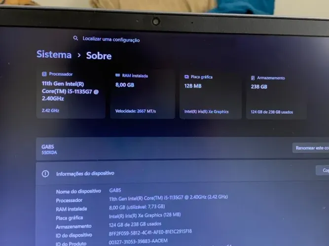 Notebook Samsung book