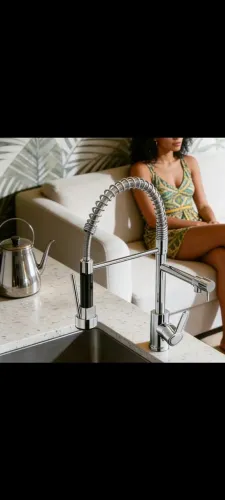 Torneira de luxo de inox articulada