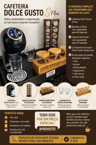 Cafeteira Dolce Gusto mais acessórios