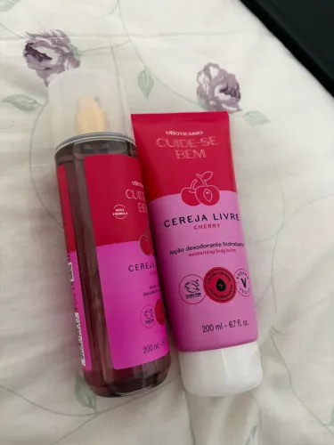 Body splash + hidratante cereja o Boticário NOVO
