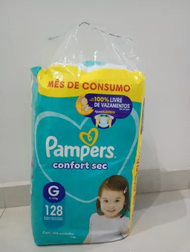 Vendo Pacotão de Fralda Pampers Confort Sec Tamanho G