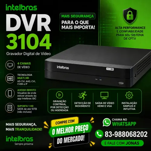 DVR 3104 DA INTELBRAS