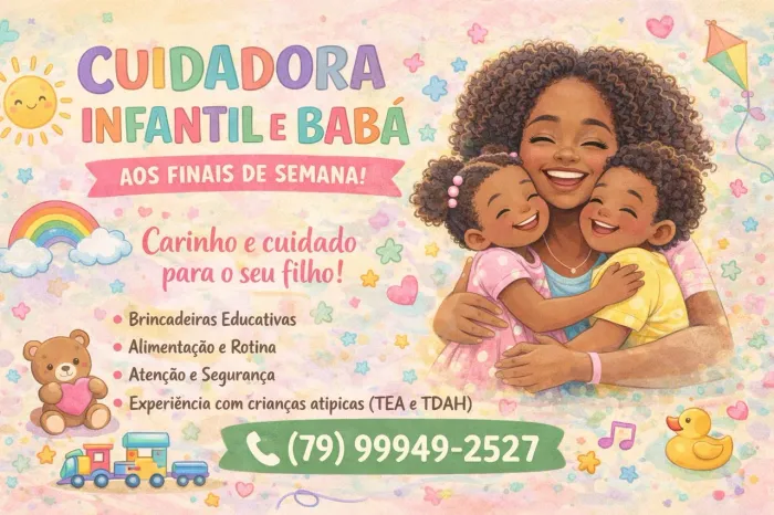Tia Cauane | Cuidadora Infantil e Babá