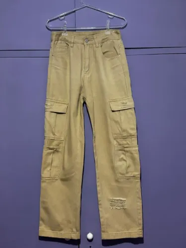 Calça Cargo Caqui - Shein