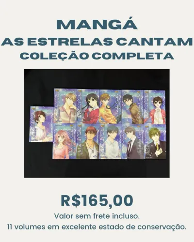 Mangá as estrelas cantam coleção completa