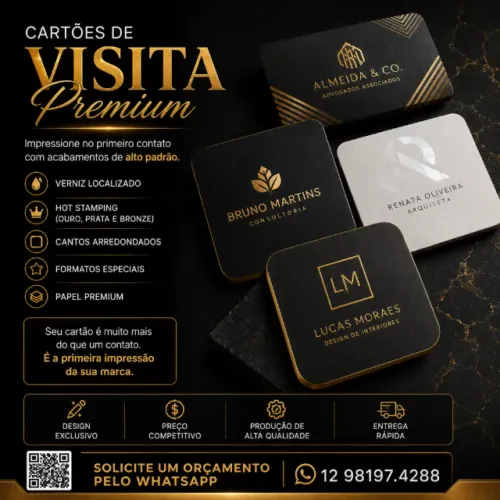 Cartões de Visita Premium