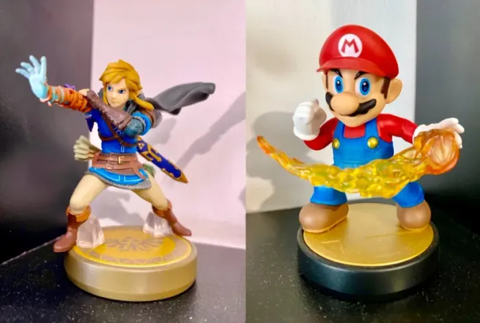Amiibos Zelda e Mario