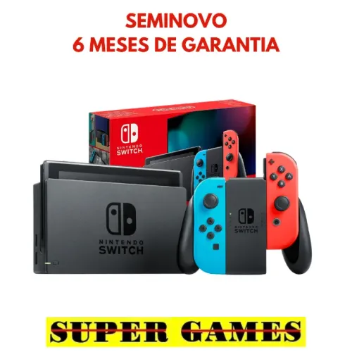 Nintendo Switch V2 impecável, Loja física desde 2004, próximo ao metrô, AvaliamosTroca.