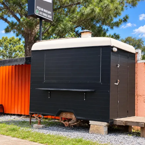 Trailer completo para lanches - pronto para trabalhar