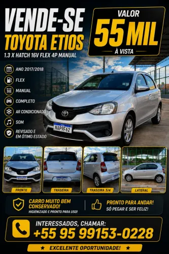 Toyota Etios X Plus 1.5 Flex 16V 5P Mec. 2019