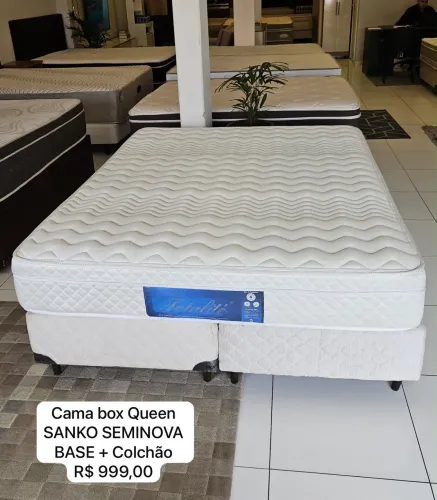 Colchão Queen SANKO SEMINOVO TOP - Entrego!
