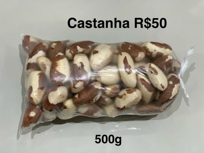 Castanha descascada novinha