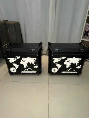 Baús Bauletos Laterais Alumínio 40L-48L Preto Engate Original BMW