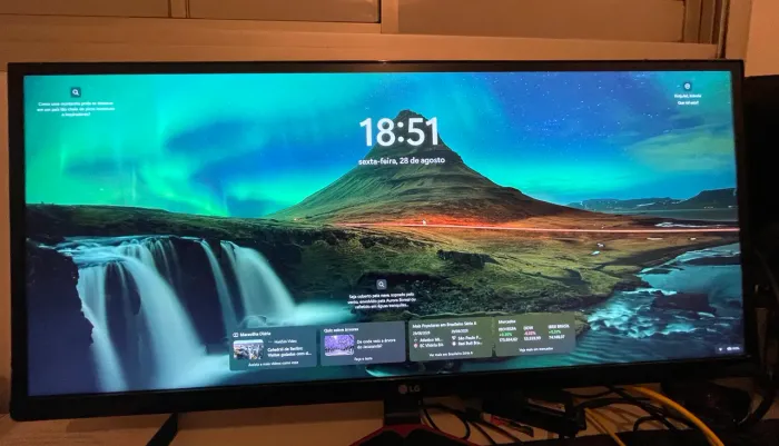 Monitor LG UltraWide 29 polegadas semi novo