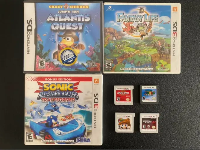 Jogos originais p/ Ds e 3Ds