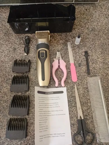 Kit Máquina e acessórios para Tosa de animais