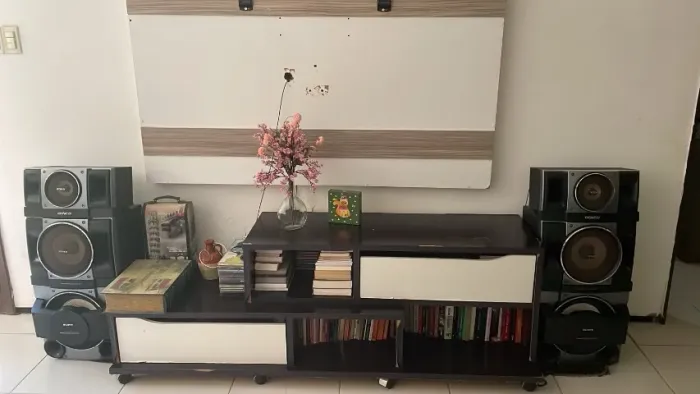Rack Preto + Painel para TV