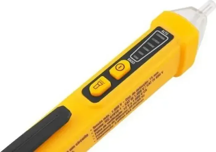 Detector De Tensão C/ Sinal Sonoro E Luz Profissional Vonder