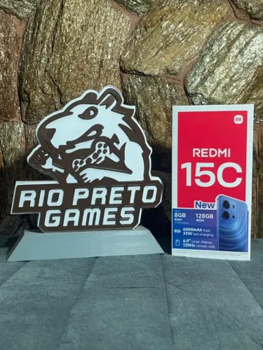 Celular Redmi 15C (Preto) - 128/4 GB - Novo Lacrado - Somos Loja - Temos Garantia 