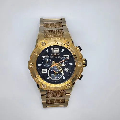 Relógio invicta Speedway dourado 