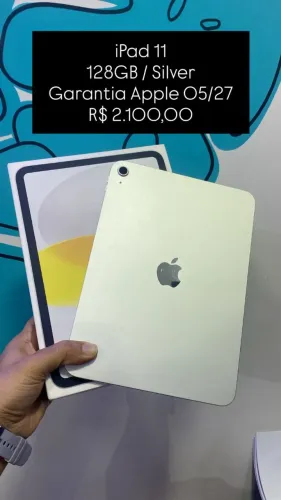 Seminovo: iPad 11 128GB Silver | Loja Fisica