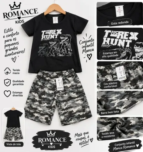 Conjunto kids Romance Masculino
