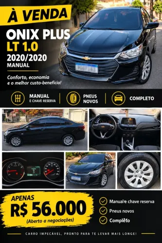 Chevrolet Onix Plus LT 1.0 12V Flex Mec. 4P 2020