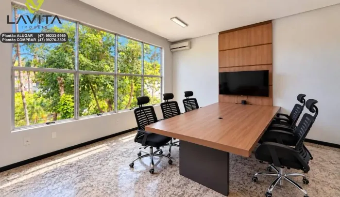 Sala Comercial SEMI MOBILIADA no primeiro andar para ALUGUEL no Bairro do Salto em Blumena