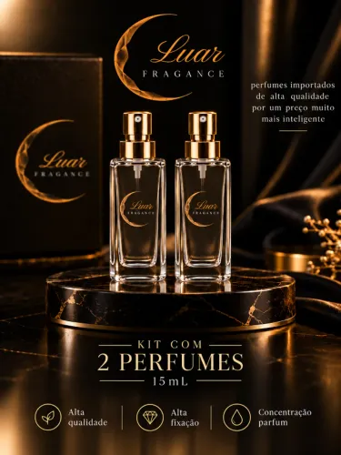 Kit 2 Perfumes Masculinos de Alta Qualidade 15mL | Fragrância Inspirada