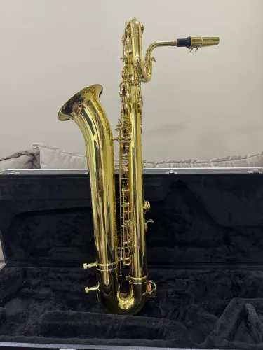 Sax barítono harmonics semi-novo impecável