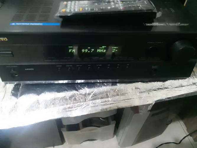 Reciver onkio completo com remoto hdmi tudo ok