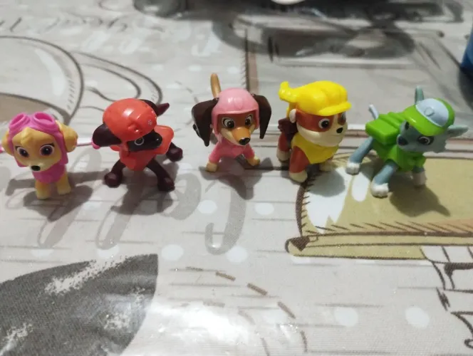 Miniaturas Patrulha Canina Kinder Ovo - 5 unidades