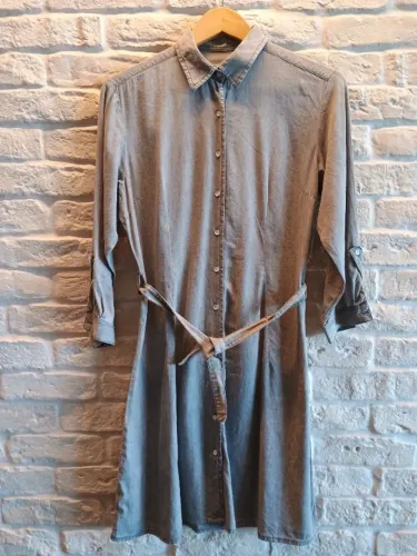 Chemise em algodão cinza claro AD Life Style tam M (veste P tbm). Nunca usado.