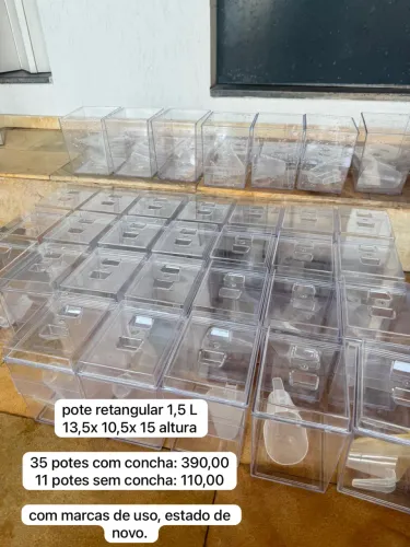 35 POTES RETANGULAR 1,5 L Granel
