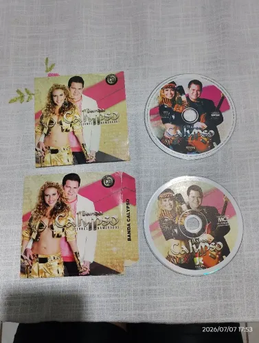 6 CDs banda calypso (1 sendo duplo) especificações na descrição.