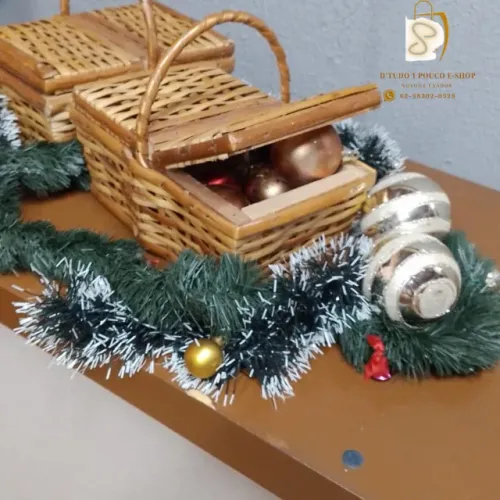 Cesta Piquenique De Vime - ENFEITE DE NATAL - FIM DE ANO
