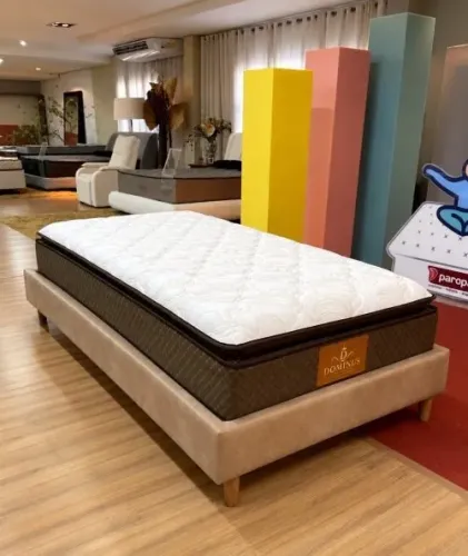 Lacrado de fábrica - Colchão Dominus Espuma HR D33 Super Soft Solteiro - 88x188x32