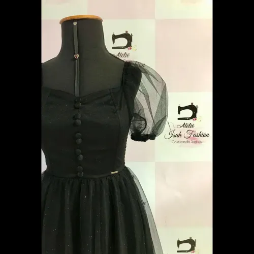 Vestido preto para festa - tamanho P