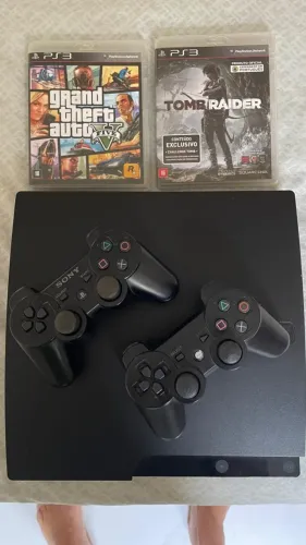 PS3 - SLIM - SÓ UM CONTROLE