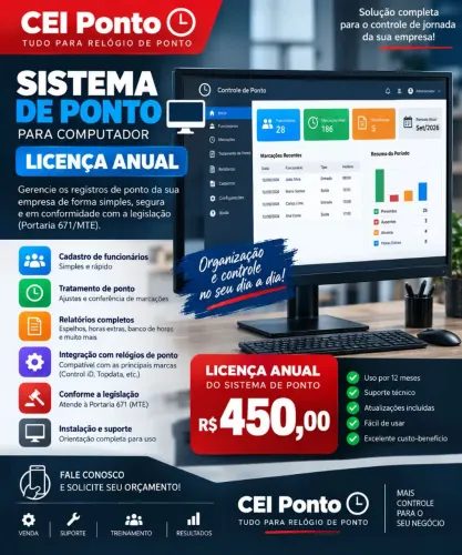 Sistema para controle de ponto
