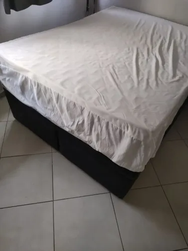 Cama Box de Casal Com Baú Ortobom